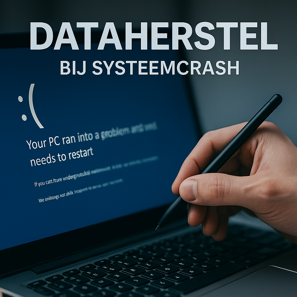 Een systeemcrash kan plotseling optreden door een Windows- of macOS-fout, stroomuitval, corrupte updates of beschadigde systeembestanden.  
Bij SLIMME-PC herstellen wij uw verloren bestanden zonder dat een volledige herinstallatie nodig is.

We starten met een veilige opstart in een herstelomgeving en analyseren het systeem zonder verdere schade te veroorzaken.  
Daarna sporen we uw persoonlijke bestanden, mappen, e-mails en documenten op, zelfs als het besturingssysteem niet meer toegankelijk is.

Onze aanpak voorkomt dataverlies bij crashes waarbij de computer blijft hangen, herstart, of enkel een blauw of zwart scherm toont.  
Na herstel ontvangt u een volledige back-up van uw gegevens en – indien gewenst – hulp bij het opnieuw opstarten of optimaliseren van uw systeem.

Wij zorgen ervoor dat uw bestanden terugkomen – veilig, snel en zonder zorgen.