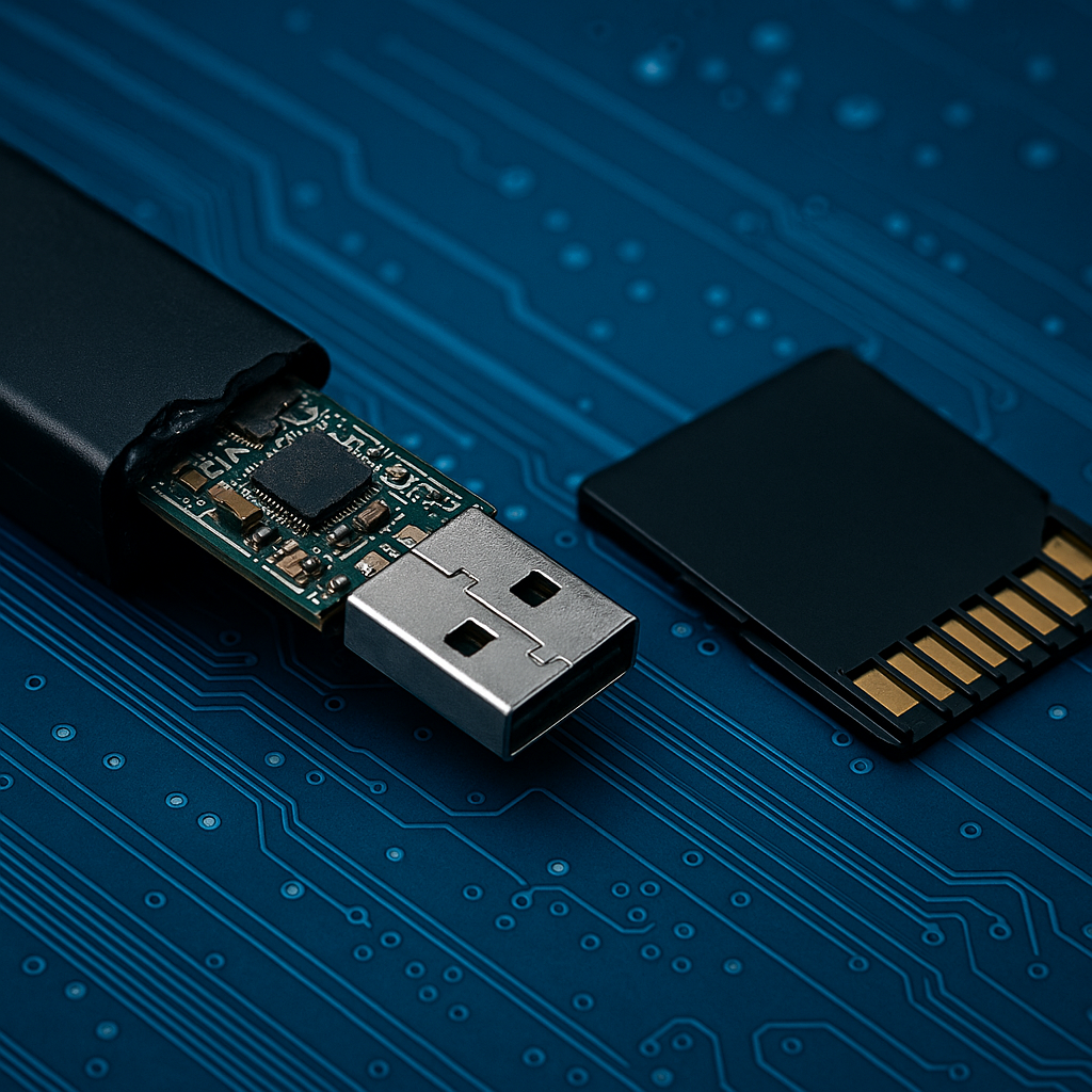 USB-sticks en SD-kaarten worden vaak gebruikt voor het opslaan van belangrijke bestanden zoals foto's, video's, documenten en back-ups.  
Helaas kunnen deze opslagmedia makkelijk beschadigd raken door fysieke breuk, foutief verwijderen, formattering of fouten bij het schrijven van data.

Bij SLIMME-PC voeren wij een grondige analyse uit van uw beschadigde of onleesbare USB-stick of geheugenkaart.  
We gebruiken gespecialiseerde tools en technieken om bestanden te herstellen van:

- Onopzettelijk verwijderde data  
- Geformatteerde schijven  
- Onleesbare of niet-herkende apparaten  
- Bestanden die corrupt zijn geworden

Zelfs wanneer uw computer het apparaat niet meer herkent, is er nog kans op herstel – zolang u het niet verder gebruikt of overschrijft.  
Na het herstel ontvangt u uw teruggevonden bestanden op een veilige manier, inclusief ondersteuning bij het terugzetten.

Ons doel: uw dierbare data redden met de hoogste zorg en nauwkeurigheid.